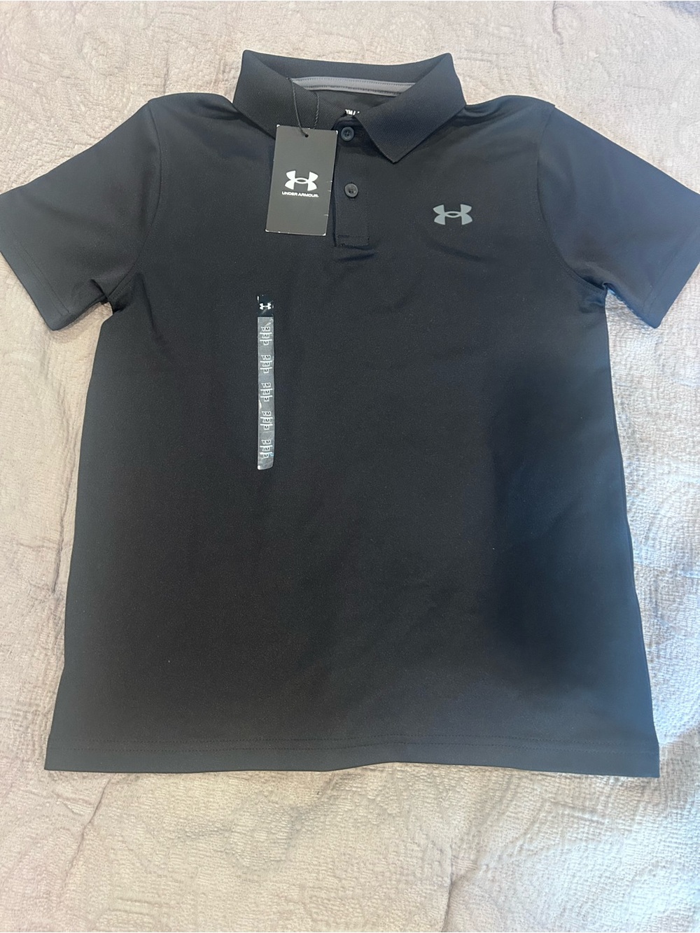 Under Armour Black Boys' Polo Performance Shirt